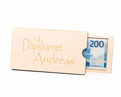 Pengegave eske Dåp - med tekst