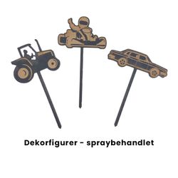 Dekorfigurer på pinne - 10 pkn