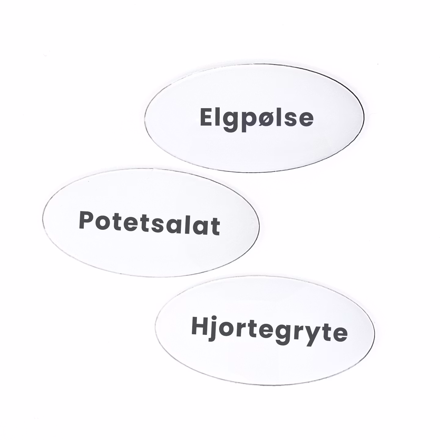 Skilt til koldtbord/kakebord