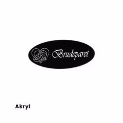 Bordkort hjerte med ringer