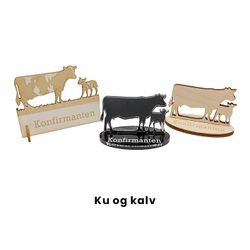 Bordkort ku og kalv