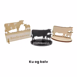 Bordkort ku og kalv