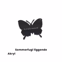 Bordkort Sommerfugl liggende
