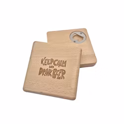 Bordbrikke med flaskeåpner