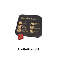 Bordbrikke med spill