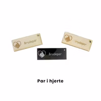 Bordkort - Par i hjerte