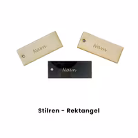 Bordkort - Stilren - Rektangel