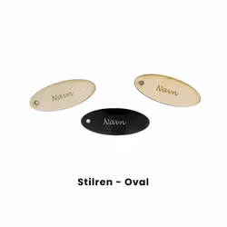 Bordkort - Stilren - Oval