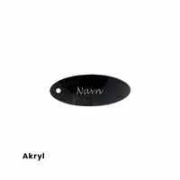 Bordkort - Stilren - Oval