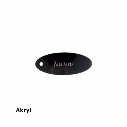 Bordkort - Stilren - Oval