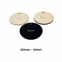 Bordkort - Stilren - Sirkel