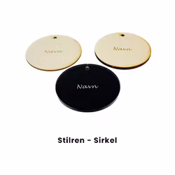 Bordkort - Stilren - Sirkel