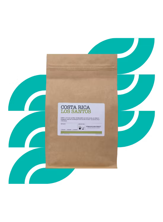 Strandvejsristeriet Spesialkaffe Kaffebønner Costa Rica, Los Santos 250g