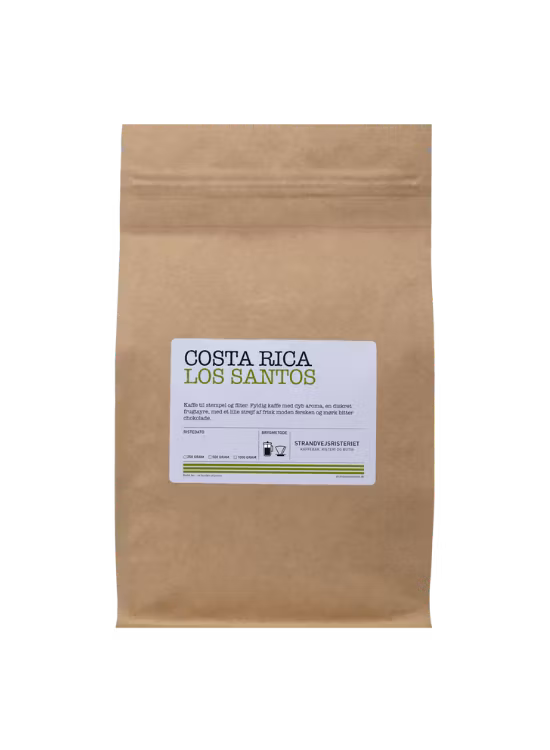Strandvejsristeriet Spesialkaffe Kaffebønner Costa Rica, Los Santos 250g
