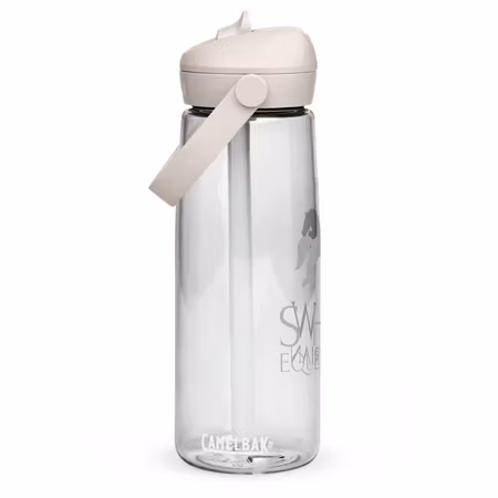 Vattenflaska med sugrör - Clear - 25 oz