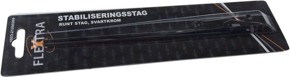 Runda svarta extraljusstag 2-pack