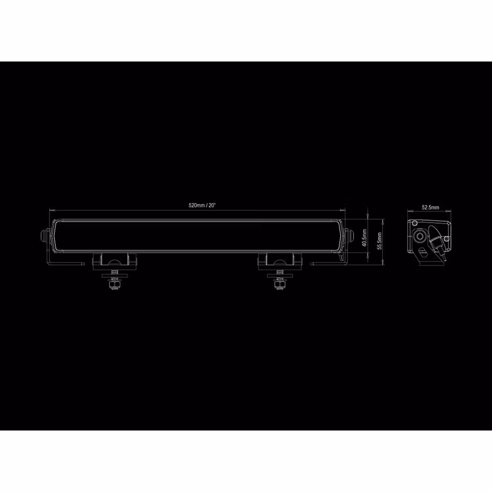 Ledramp Slim, 20 tum - Razor Driver Edition