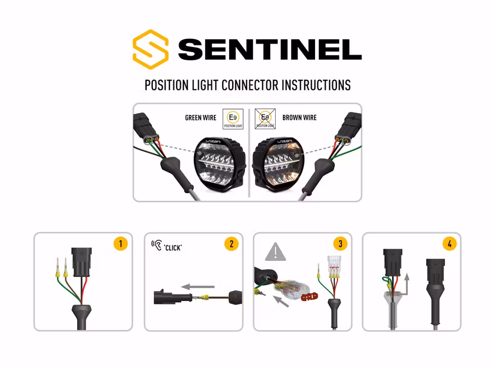 Led extraljus 9 tum - Lazer Sentinel