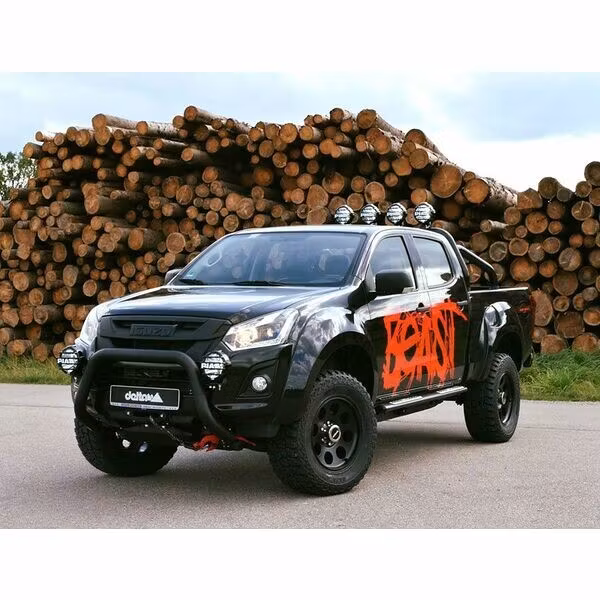 Frontbåge Delta 76mm Basic D-Max 2012- Svart