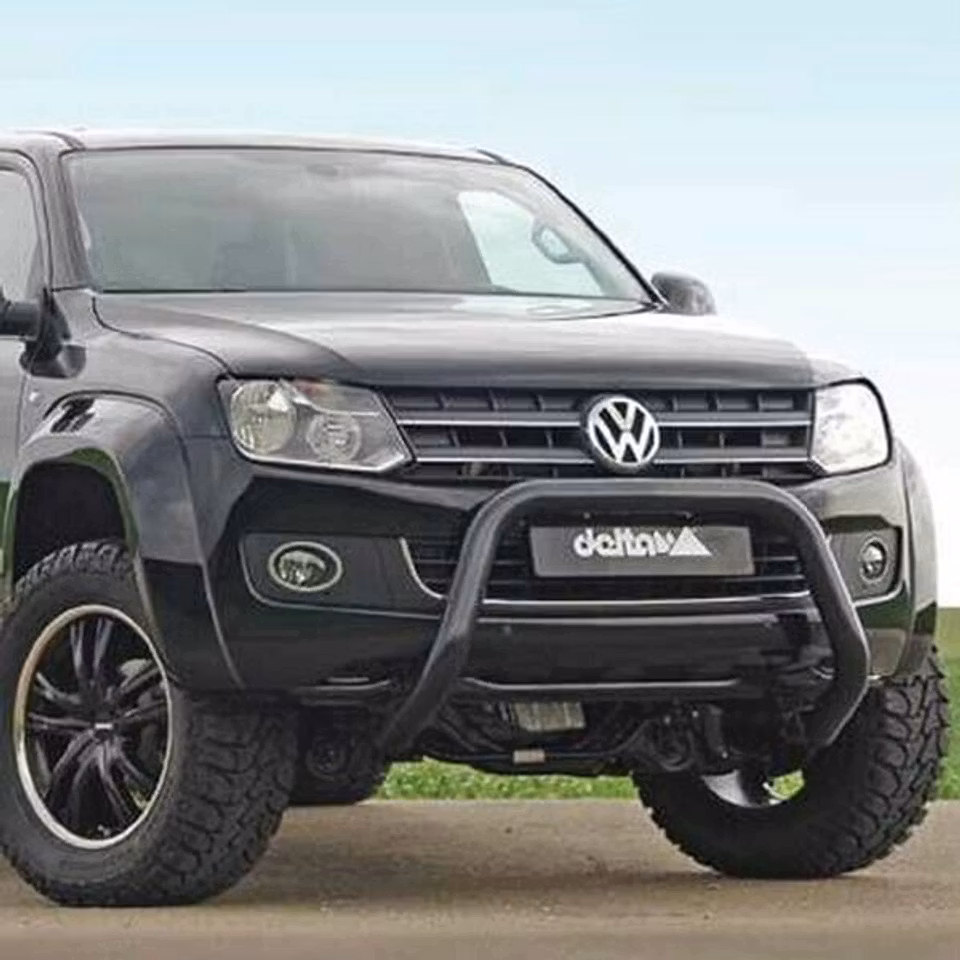Frontbåge Delta 76mm Basic VW Amarok 2010- Svart