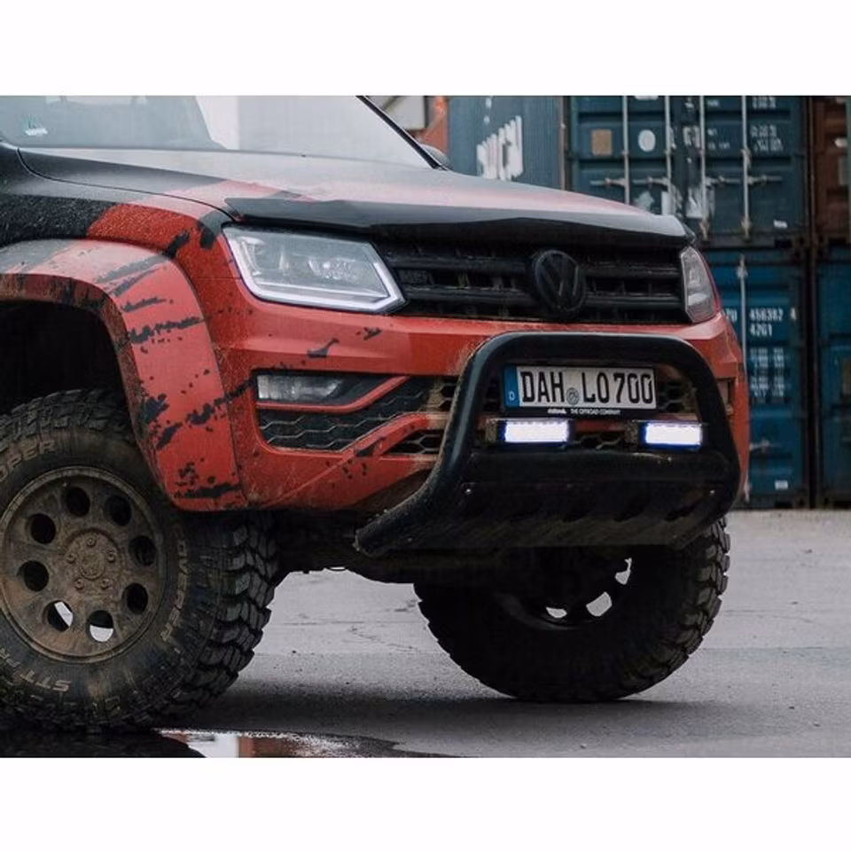 Frontbåge Delta 76mm Exclusive VW Amarok 2010- Svart