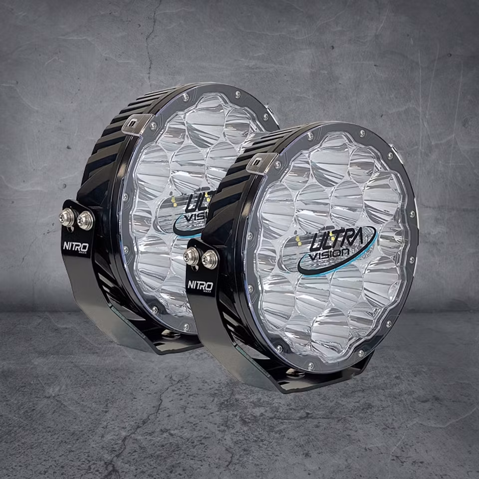 Led extraljus 9 tum - Ultra Vision Nitro Maxx Combo 2-pack