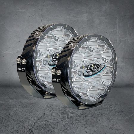 Led extraljus 9 tum - Ultra Vision Nitro Maxx Combo 2-pack