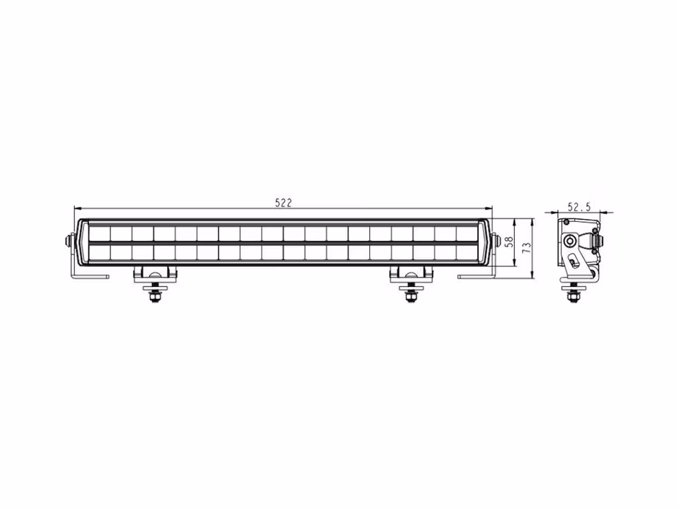 LED-rampspaket Razor Drivers Edition Dubbelrad 180W 20"