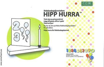 Hipp Hurra Födelsedagsljusstaken