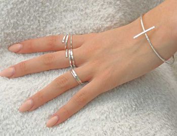 Armband Kors återvunnet silver