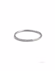 Tunn ring återvunnet silver