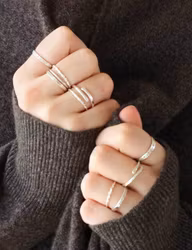 Ring återvunnet silver