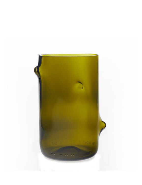 Vas återvunna glasflaskor, stor