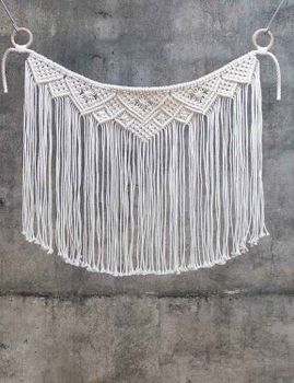 Väggbonad makramé Tussilago, DIY