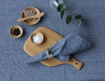 Servetter denim i 2-pack av återvunnen textil