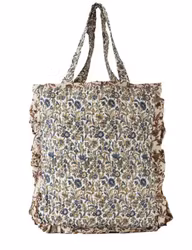 Väska paislymönstrad återvunna sari
