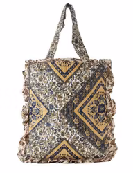 Väska paislymönstrad återvunna sari