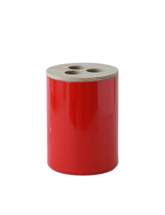Handgjord av återvunnen brandsläckare, tandbortsmugg.