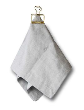 Servetter ljusgrå i 2-pack av återvunnen textil