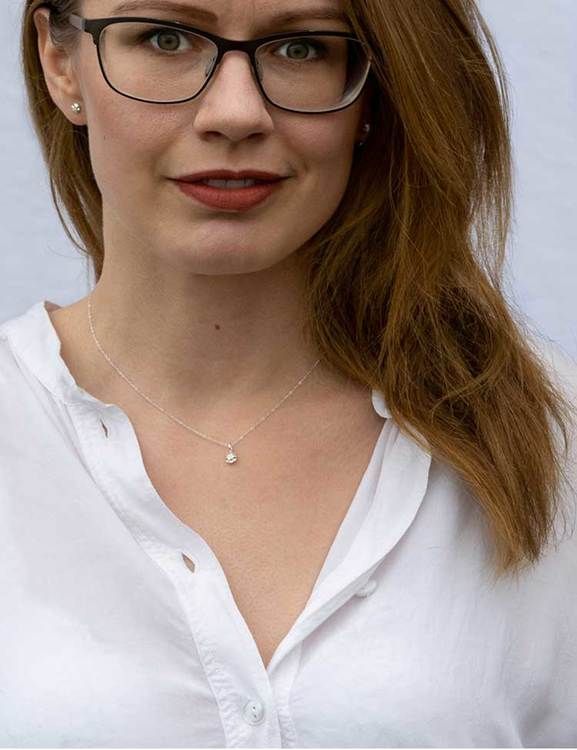 Halsband Frö, återvunnet silver