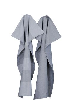 Handduksset Hugo återvunnet material, silver/grå