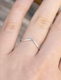 V-ring återvunnet silver