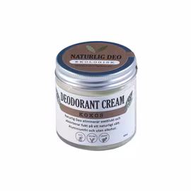 Naturlig Deo Kokos 60 ml-Krämdeo utan tillsatser