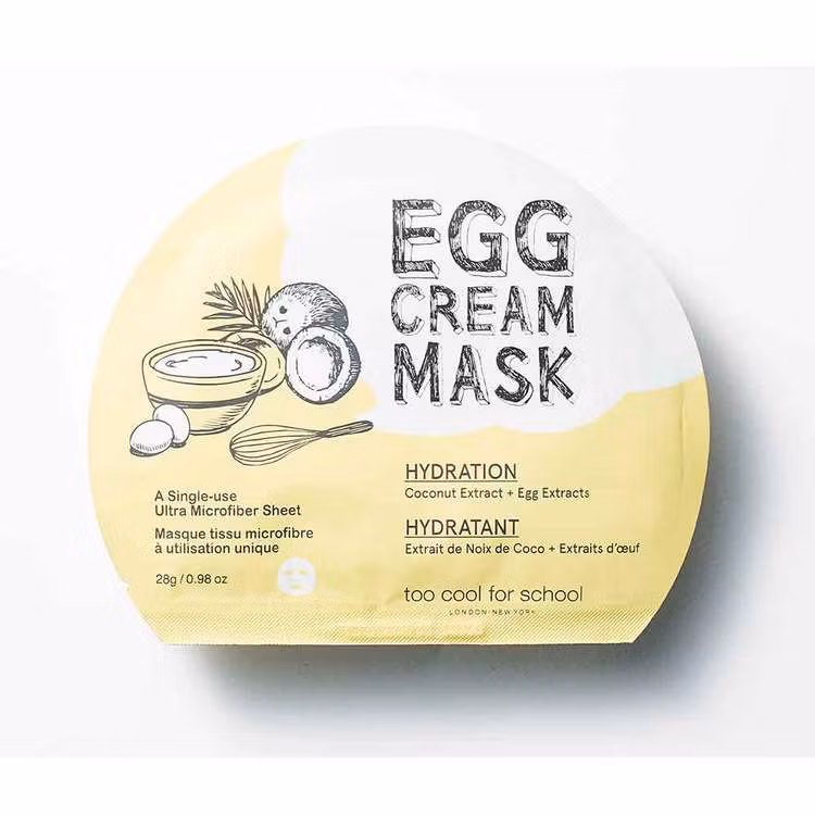 Too Cool For School Egg Cream Hydration Facial Mask, kort datum - 70% rabatt!