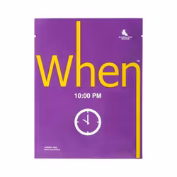 WHEN 10:00 PM Sheet Mask
