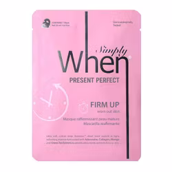 Simply WHEN Present Perfect Firm Up Sheet Mask, kort datum - 70% rabatt!
