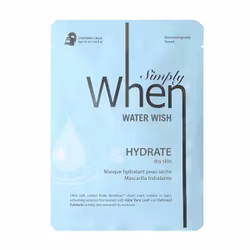 Simply WHEN Water Wish Hydrate Sheet Mask, kort datum - 70%rabatt!