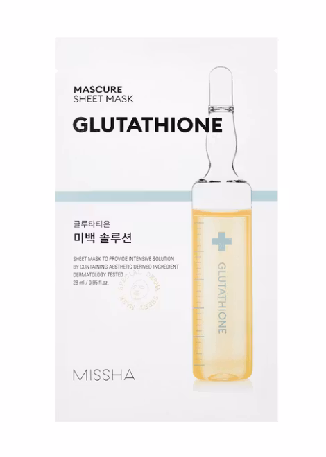 MISSHA Mascure Whitening Solution Sheet Mask Glutathione