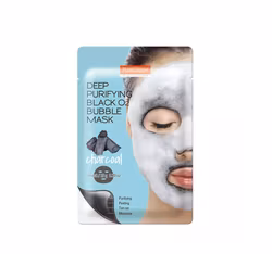 PUREDERM Deep Purifying Black O2 Bubble Mask Charcoal