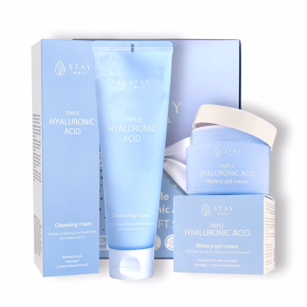 Stay Well Vegan Hyaluronic Acid Hydrating Duo Set